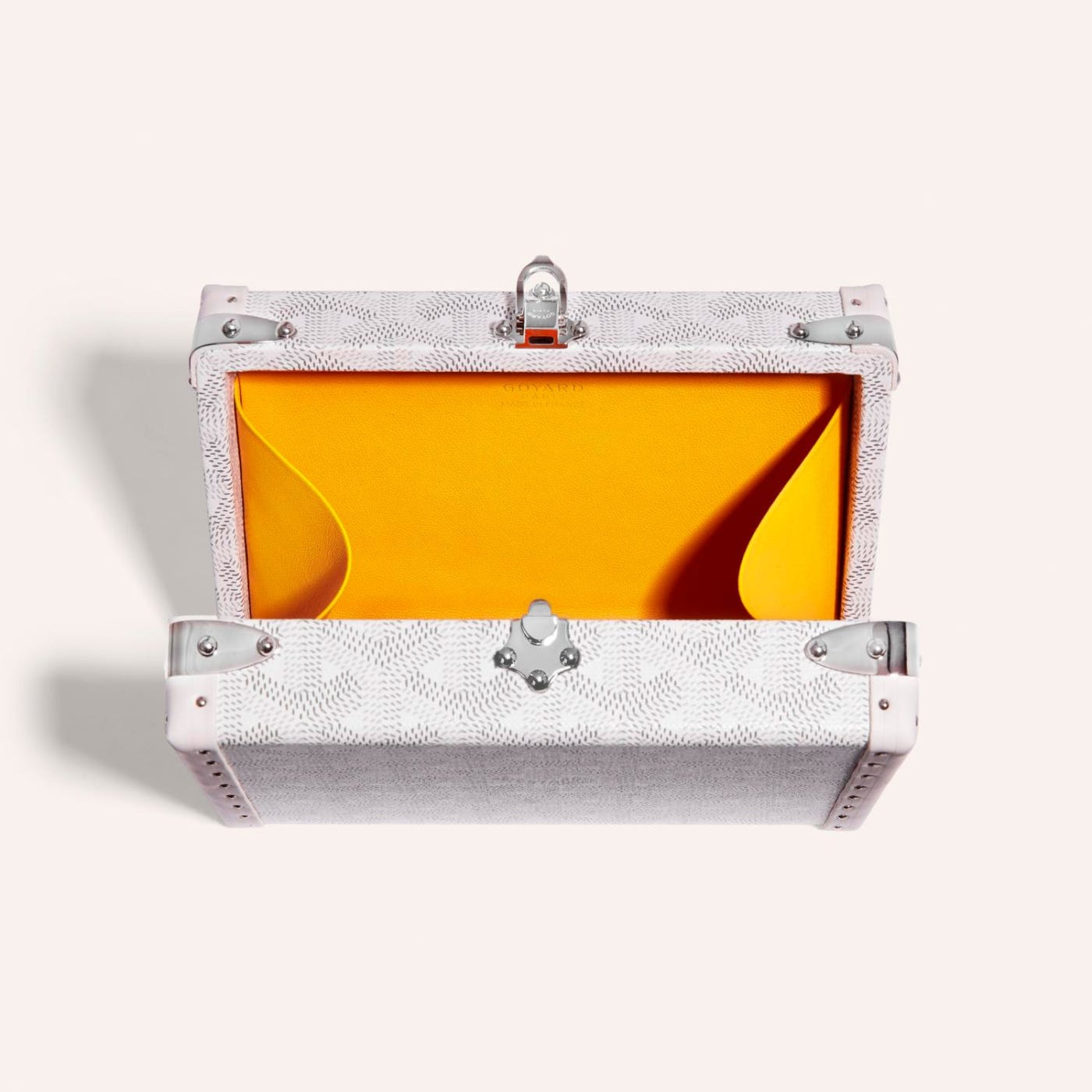 Goyard Minaudière Trunk Bag White - Image 5